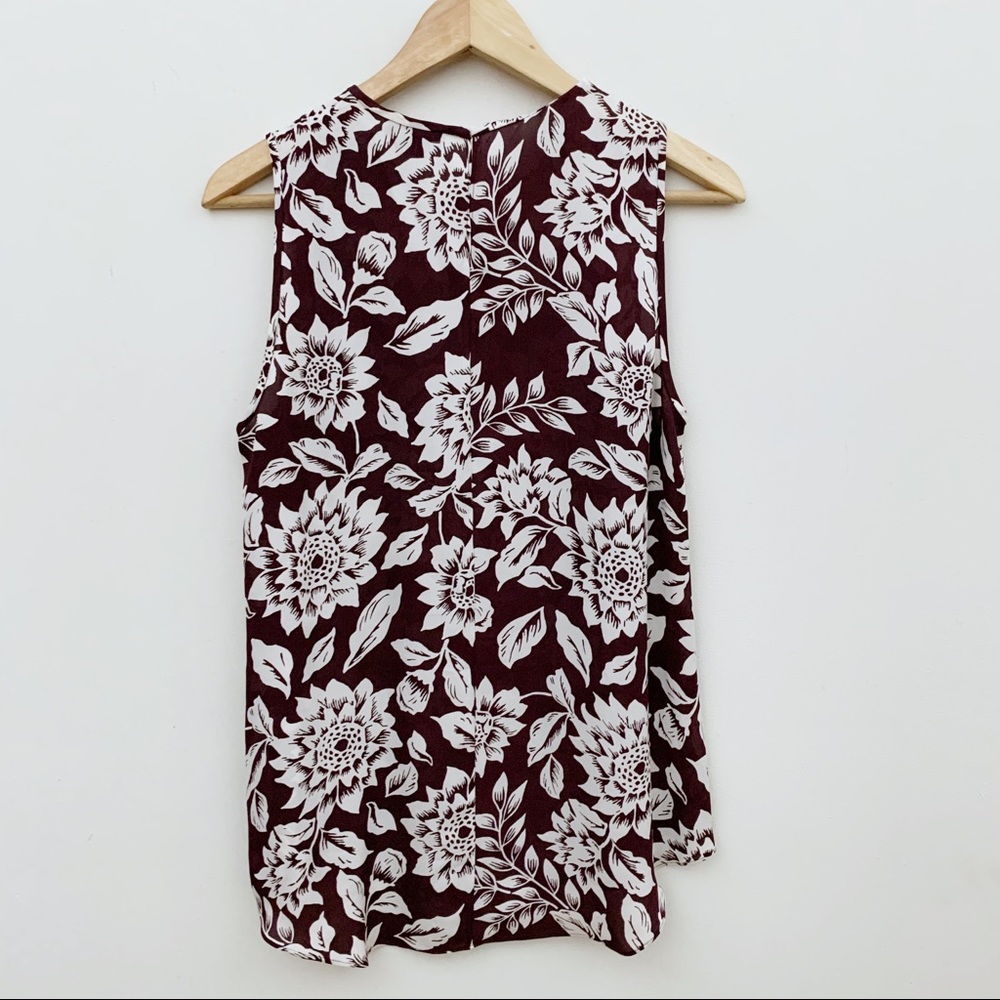 Theory Silk Floral Sleeveless Blouse - Picture 2 of 7